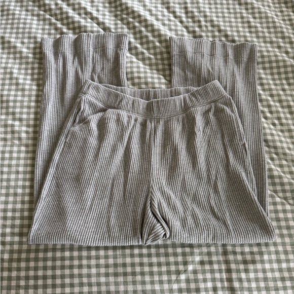 gap waffle knit wide leg pants - Picture 1 of 2